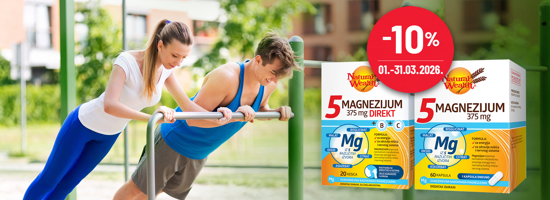 Natural Wealth 5 Magnezijum 375mg brend 03/26 - Srbotrade